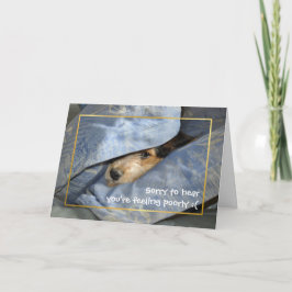 Word snel gezond hond kaart