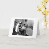 Word snel gezond - jaren '40 kaart (Gele Bloem)