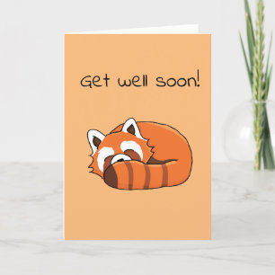 Word snel gezond Red Panda Kaart