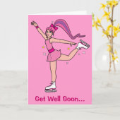 Word snel goed schaatsploeg kaart (Gele Bloem)