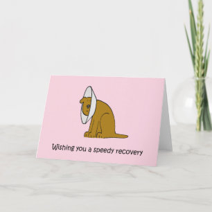 Word snel Schattige Cartoon Dog Kaart