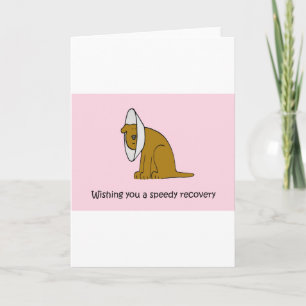 Word snel Schattige Cartoon Dog Kaart