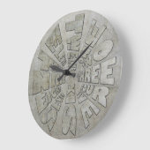 Word Time Clock Industrial Grote Klok (Hoek)