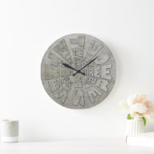 Word Time Clock Industrial Grote Klok (Huis)