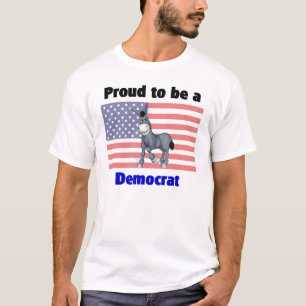 Word trots om een Democraat T-Shirt te worden