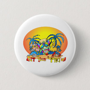 Word uw TIKI Ronde Button 5,7 Cm