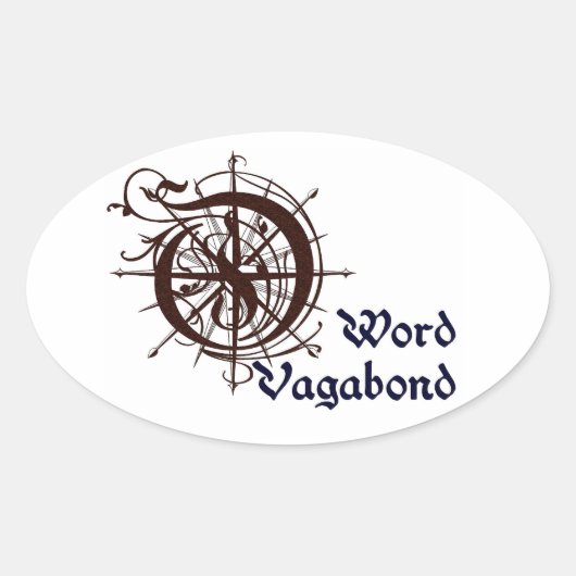 Word Vagabond sticker (Voorkant)