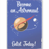 Word vandaag astronaut! sticker (Voorkant)