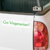 Word vegetariër! bumpersticker (Op Truck)