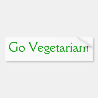Word vegetariër! bumpersticker
