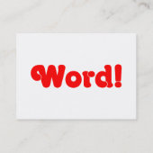 Word! Visitekaartje (Achterkant)