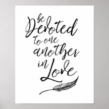 Word voor elkaar bestemd in Love Art Print