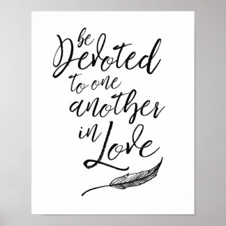 Word voor elkaar bestemd in Love Art Print
