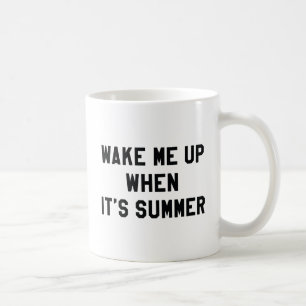 Word wakker als het zomer is koffiemok