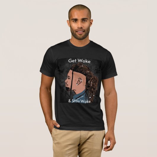 Word wakker en blijf werken! t-shirt (Voorkant volledig)