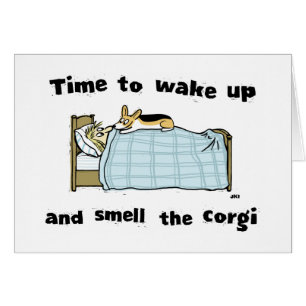 Word wakker en ruik de Corgi