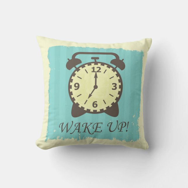 Word wakker! kussen (Voorkant)
