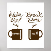 Word wakker, pauze tijd poster (Voorkant)