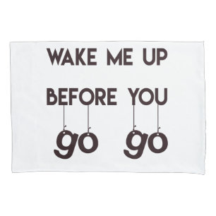 Word wakker voordat je naar Funny Quote Pillowcase Kussensloop