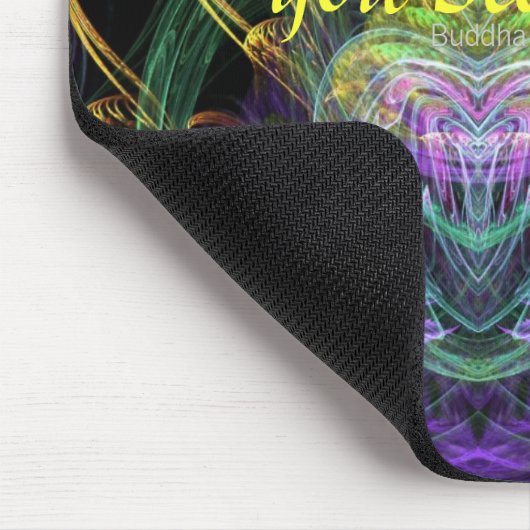 Word wat je denkt dat fractal Art Mousepad Muismat (Hoek)