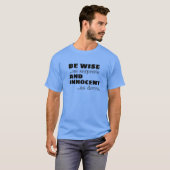 Word Wise en Innocent T-Shirt - Matthew 10:16 (Voorkant volledig)