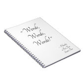 "Word, woorden, woorden" Hamlet Quote Journal Notitieboek (Rechterzijde)