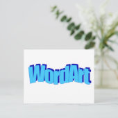 WordArt-Briefkaart Briefkaart (Staand voorkant)