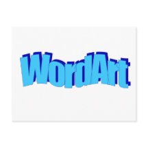 WordArt-Briefkaart