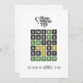 Wordle Moederdag, trend Moederdag Feestdagenkaart (Voorkant / Achterkant)