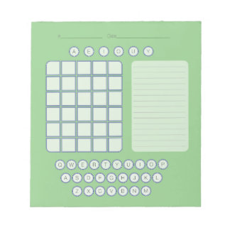 Wordle Scratch Pad Notitieblok - Green