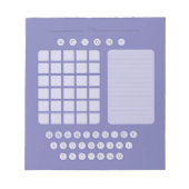 Wordle Scratch Pad Notitieblok - Lavender (Voorkant)