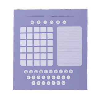 Wordle Scratch Pad Notitieblok - Lavender