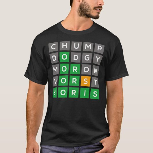 Wordle Tory Boris édition No1 Classic T-shirt (Devant)