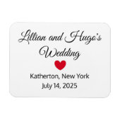 Words & Heart Mariage Magnet (Horizontal)