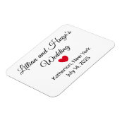 Words & Heart Mariage Magnet (Côté Gauche)