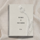 Words in Progress Minimalist Writing Notebook Notitieboek