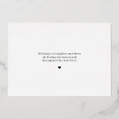 Words Tree Foil Carte de vacances Modifier la coul (Verso)