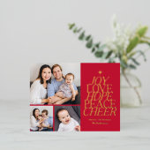 Words Tree Foil Carte postale Vacances EDITABLE CO (Debout devant)