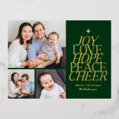 Words Tree Foil Carte postale Vacances EDITABLE CO (Recto)