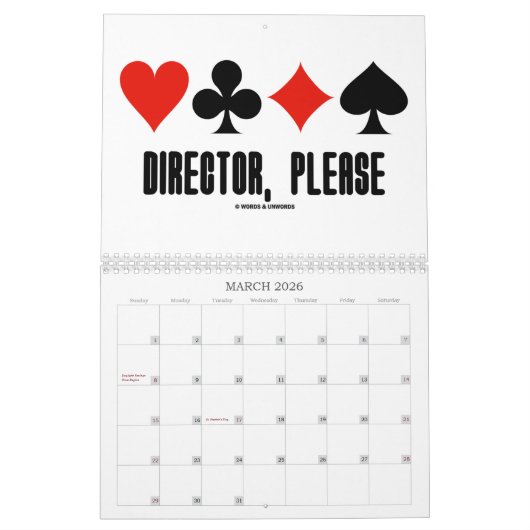 Words & Unwords Bridge Truisms Calendar Kalender (Mar 2026)