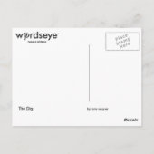 WordsEye Briefkaart (Achterkant)