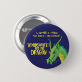 Wordsworth & Dragon Round Button (Voorkant /achterkant)