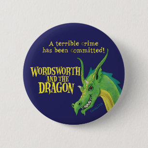 Wordsworth & Dragon Round Button