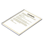 Wordt aangemoedigd dagboek notitieboek (Linkerzijde)