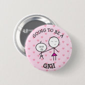 Wordt een Gigi Aankondiging Button (Voorkant /achterkant)