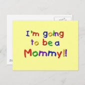 Wordt een Mama Primary Colors Briefkaart (Voorkant / Achterkant)