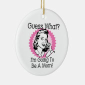 Wordt een roze mama keramisch ornament (Rechts)