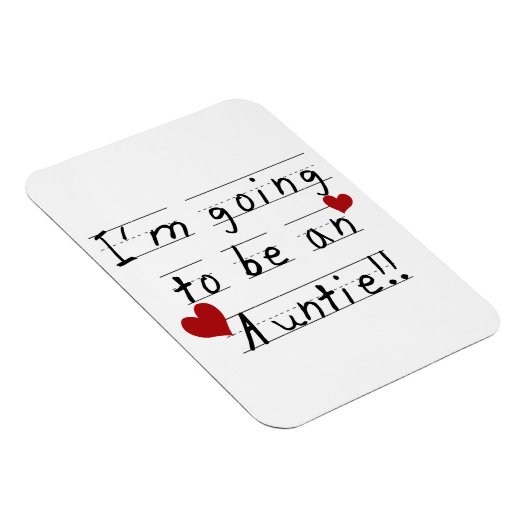 Wordt een tante Kind Print Tshirts en geschenken Magneet (Rechterzijde)