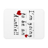 Wordt een tante Kind Print Tshirts en geschenken Magneet (Horizontaal)