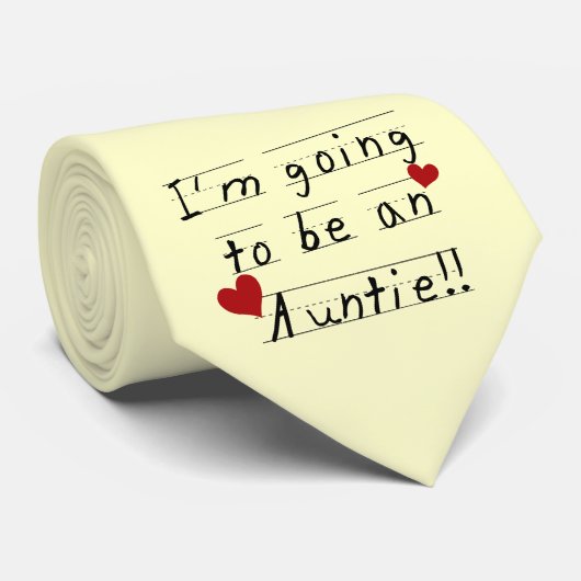 Wordt een tante Kind Print Tshirts en geschenken Stropdas (Opgerold)